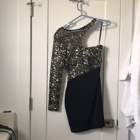 Arden B black and gold sequin dress - Picture 8 of 8